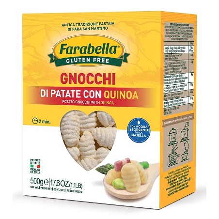 Bioalimenta Farabella Gnocchi Patate Quinoa 500 G Astuccio - Alimenti senza glutine - 976906469 - Bioalimenta - € 3,64