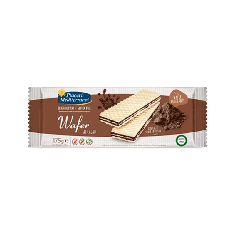 Eurospital Piaceri Mediterranei Wafer Cacao 175 G - Alimenti senza glutine - 980543007 - Eurospital - € 3,78
