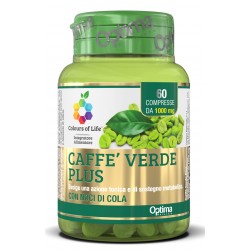 Optima Naturals Colours Of Life Caffe' Verde Plus 60 Compresse 1000mg - Integratori per dimagrire ed accelerare metabolismo -...