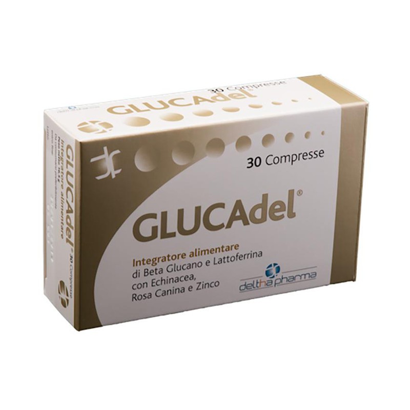 Deltha Pharma Glucadel 30 Compresse - Integratori per difese immunitarie - 938615919 - Deltha Pharma - € 22,57