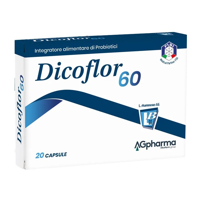 Dicoflor 60 Riequilibrio della Flora 15 Bustine Probiotiche - Integratori di fermenti lattici - 943328359 - Dicoflor - € 17,40