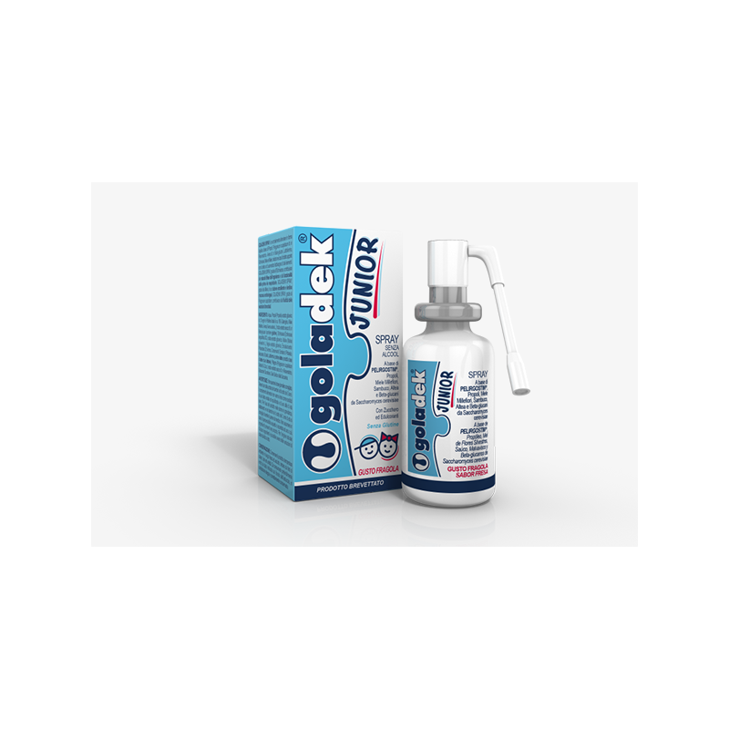 Goladek Junior Spray per Mal di Gola dei Bambini 25 Ml - Prodotti fitoterapici per raffreddore, tosse e mal di gola - 9437832...