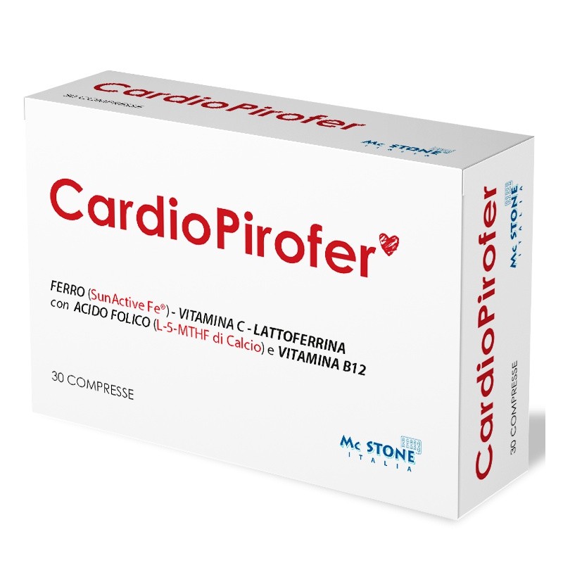 CardioPirofer Integratore Ferro 30 Compresse Tollerabilità Gastrointestinale  - 1