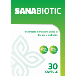 Sanabiotic Integratore di Inulina e Probiotici 30 Capsule - Integratori di fermenti lattici - 987665914 - Farmadea - € 9,89