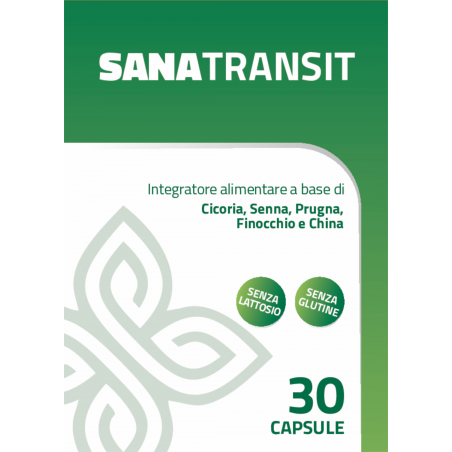 Sanatransit Integratore per Digestione Difficile 30 Capsule - Integratori per regolarità intestinale e stitichezza - 98785086...