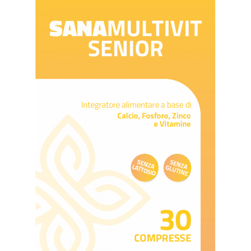 Sanamultivit Senior Multivitaminico per Anziani 30 Compresse - Integratori per anziani - 987850892 - Farmadea - € 6,90