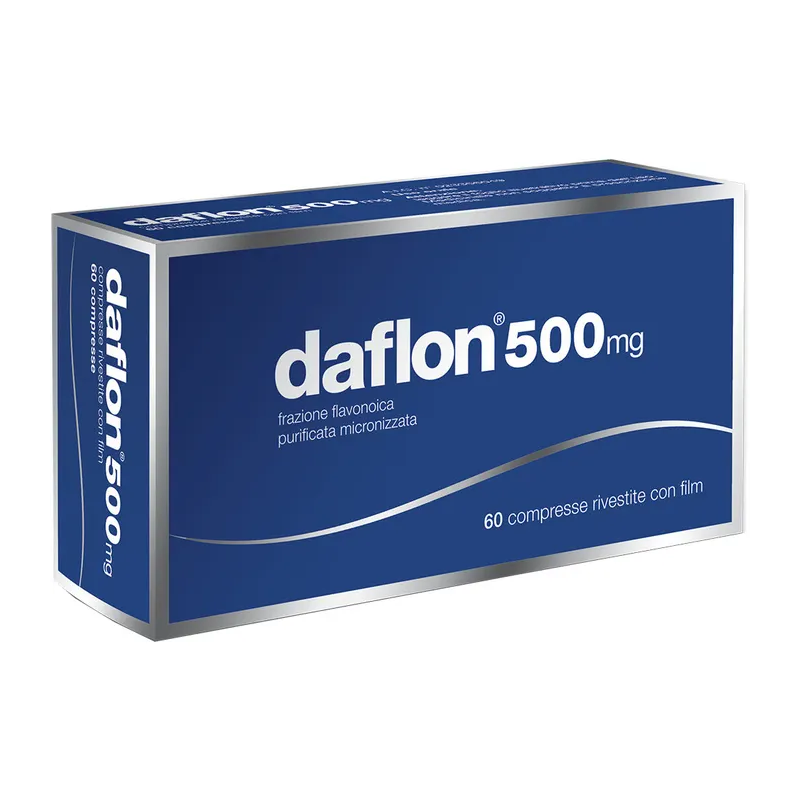 Daflon 500 Insufficienza Venosa 60 Compresse Rivestite - Farmaci per gambe pesanti e microcircolo - 049700026 - Farmed - € 20,61
