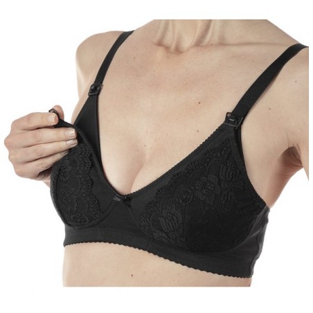 Artsana Mammy Reggiseno Cotone Allattamento Black 3d - Prodotti per pre-parto e post-parto - 982684185 - Artsana - € 29,50