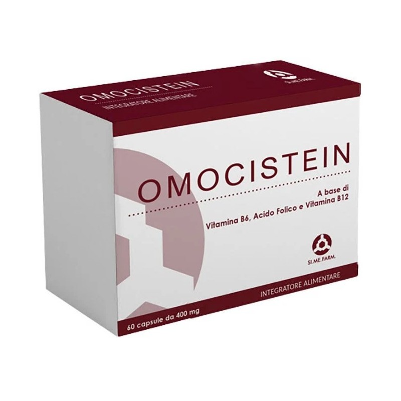 Omocistein Integratore Vitamina B6 B12 Acido Folico 60 Capsule Si. Me. Farm. - 1