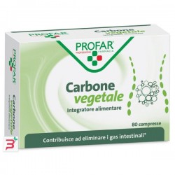 Profar Carbone Vegetale Controllo Flatulenza 80 Compresse  - 1