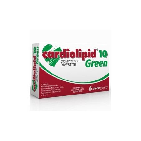 Cardiolipid 10 Green Cura Cardiovascolare 30 Compresse Shedir Pharma - 1 Cardiolipid 10 Green Cura Cardiovascolare 30 Compresse Shedir Pharma - 1