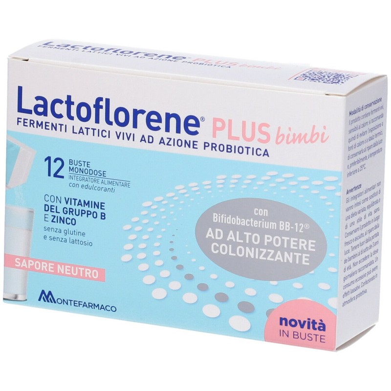 Lactoflorene Plus Bimbi Fermenti Lattici Vivi 12 Bustine - Integratori di fermenti lattici - 985650009 - Lactoflorene - € 7,31