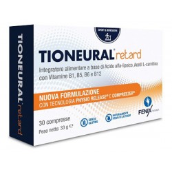 Tioneural Retard Integratore Nervoso Vitamine B 30 Compresse Fenix Pharma Soc. Coop. P. A. - 1