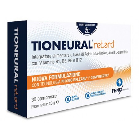 Tioneural Retard Integratore Nervoso Vitamine B 30 Compresse Fenix Pharma Soc. Coop. P. A. - 1 Tioneural Retard Integratore Nervoso Vitamine B 30 Compresse Fenix Pharma Soc. Coop. P. A. - 1