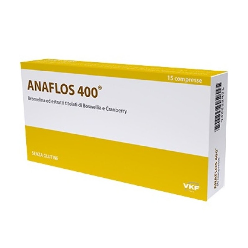Anaflos 400 mg Funzionalità Articolare 15 Compresse - Vitamine e sali minerali - 932222971 - Vkf Italia - € 13,14