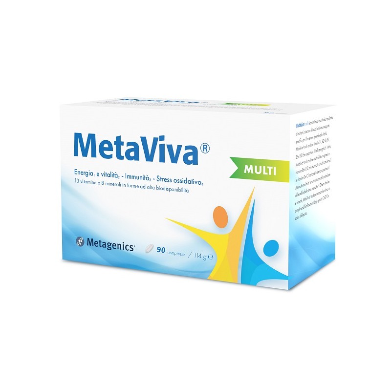 Metagenics Belgium Bvba Metaviva Multi 90 Compresse - Integratori multivitaminici - 986861425 - Metagenics - € 38,26