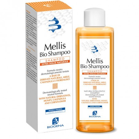 Mellis Bio-Shampoo Lenitivo e Delicato Cute Sensibile 200 Ml - Shampoo per lavaggi frequenti - 908693880 - Valetudo - € 10,22