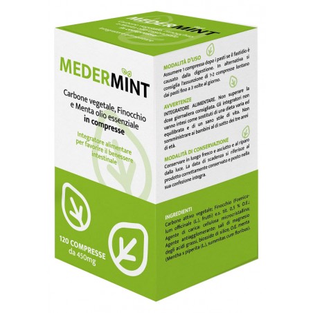 Mederys Medermint 120 Compresse - Integratori per apparato digerente - 986004846 - Mederys - € 7,38