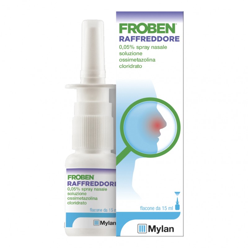 Froben Raffreddore Spray Nasale Decongestionante 15 Ml - Decongestionanti nasali - 037899010 - Froben - € 7,27