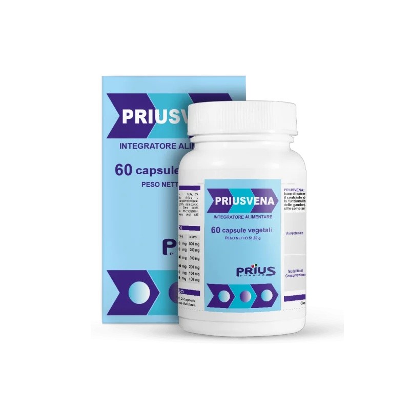 Priusvena Integratore Vene e Microcircolo 60 Capsule - Circolazione e pressione sanguigna - 935901316 -  - € 32,11