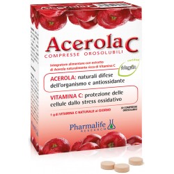 Pharmalife Research Acerola C 30 Compresse Orosolubili - Integratori multivitaminici - 972286569 - Pharmalife Research - € 10,09