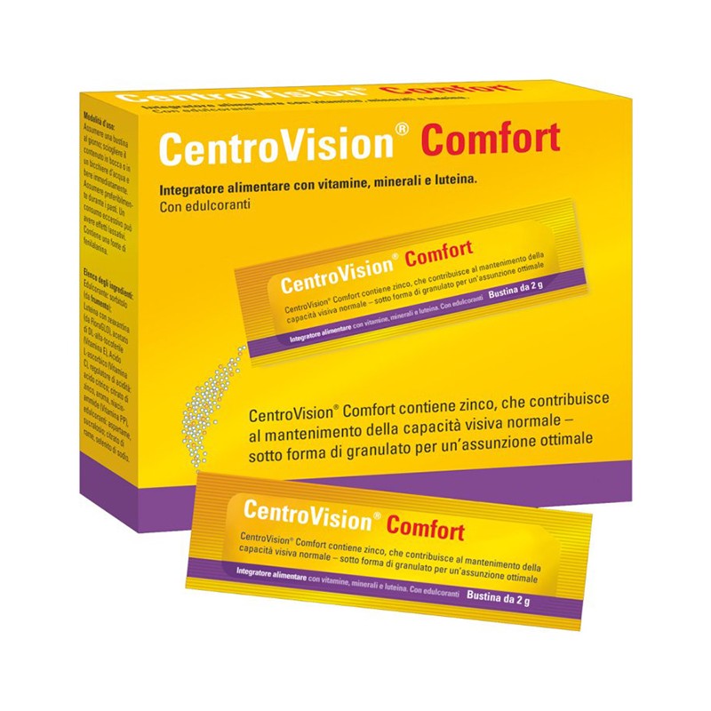 Omnivision Italia Centrovision Comfort 84 Bustine - Integratori per occhi e vista - 980252872 - Omnivision Italia - € 45,14