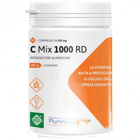 Vitamina C Mix 1000 RD Integratore 90 Compresse - 1 Vitamina C Mix 1000 RD Integratore 90 Compresse - 1