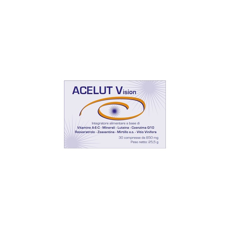 Acelut Vision Integratore per la Vista 30 Compresse - Integratori per occhi e vista - 902682398 - Quality Farmac - € 22,31