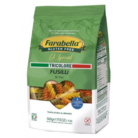 Bioalimenta Farabella Fusilli Tricolore 500 G - Alimenti speciali - 971255702 - Bioalimenta - € 3,67