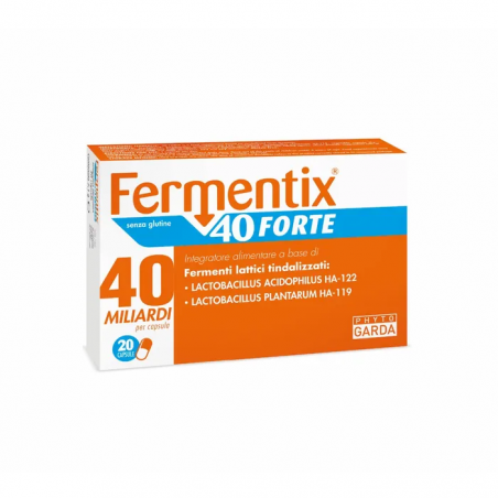 Fermentix 40 Forte Fermenti Lattici Tindalizzati 20 Capsule - Integratori di fermenti lattici - 984812483 - Named - € 13,76