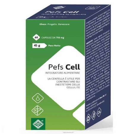 Pefs Cell Integratore Per Cellulite 60 Capsule Vegetali - Integratori drenanti e anticellulite - 975046614 -  - € 27,57