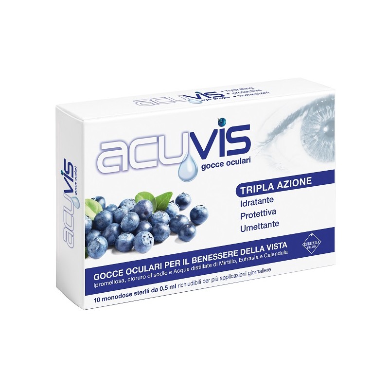 Euritalia Pharma Gocce Oculari Acuvis 10 Flaconcini 0,5 Ml - Gocce oculari - 986783025 - Euritalia Pharma - € 8,15