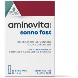 Promopharma Aminovita Plus Sonno Fast 20 Stick Da 10ml - IMPORT-PF - 981150244 - Promopharma - € 11,03