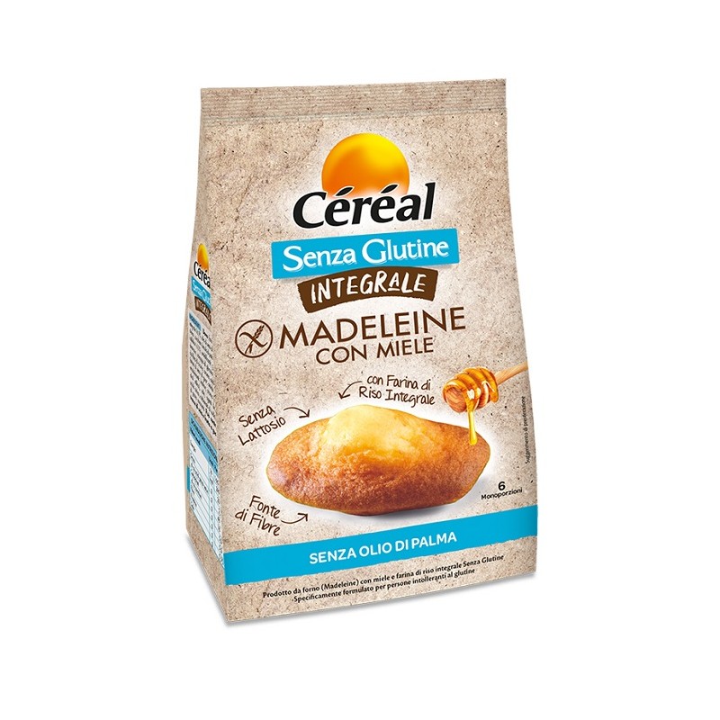 Nutrition & Sante' Italia Cereal Senza Glutine Integrale Madeleine Con Miele 170 G - Alimenti senza glutine - 944097094 - Pes...