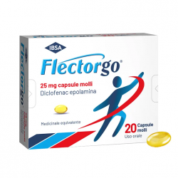 FlectorGo 25mg per Mal di Denti e Cefalea 20 Capsule Molli - Farmaci per mal di denti - 044608065 - Ibsa - € 5,56