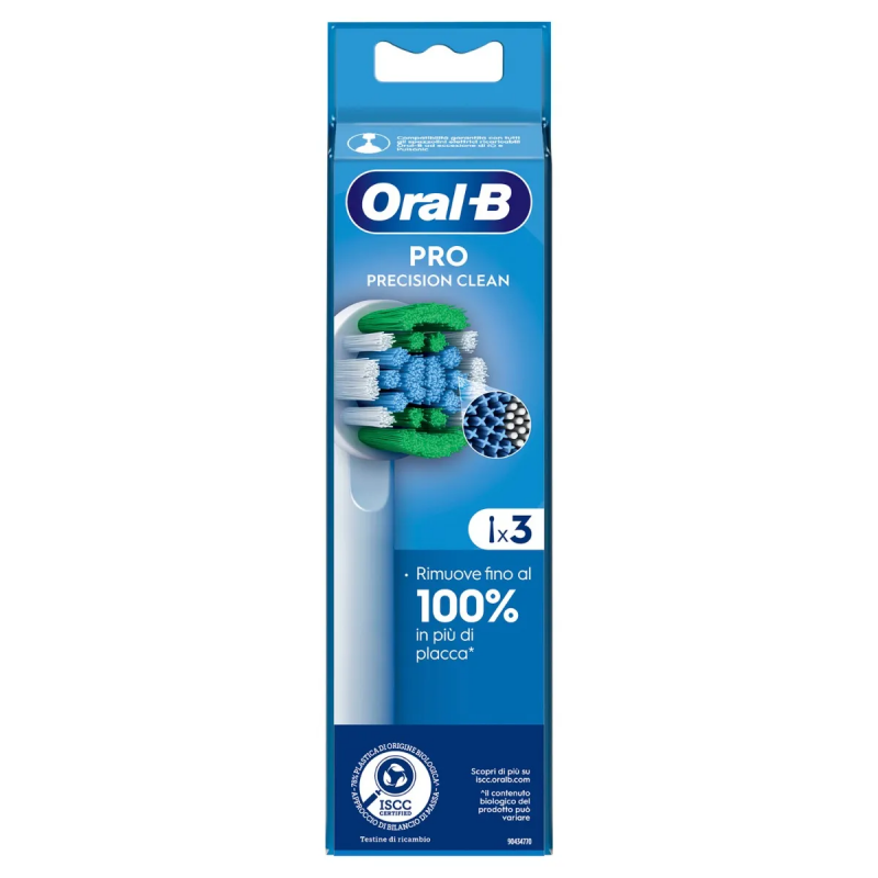 Oral-B Power Refill EB20 Precision Clean 3 Pezzi - Spazzolini elettrici e idropulsori - 986738856 - Oral-B - € 15,10