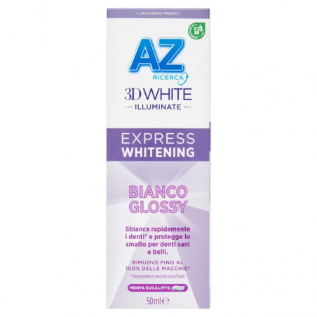 AZ 3D White Expert Dentifricio Bianco Glossy Sbiancante 50 Ml - Dentifrici e gel - 987290564 - Procter & Gamble - € 2,55