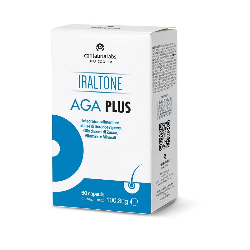 Difa Cooper Iraltone Aga Plus 60 Capsule - Integratori per pelle, capelli e unghie - 987963319 - Difa Cooper - € 36,24