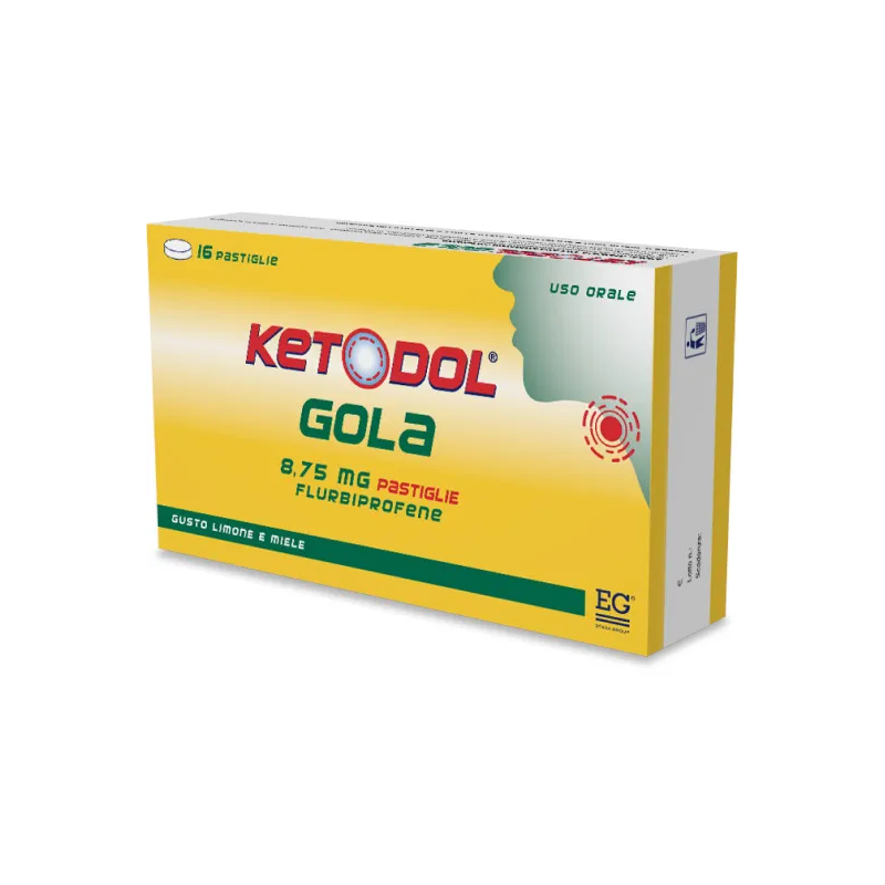 Ketodol Gola Gusto Limone e Miele 16 Pastiglie - Raffreddore e influenza - 041512031 - Epifarma - € 5,45