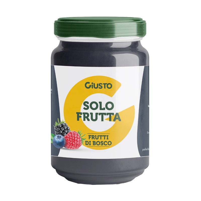 Farmafood Giusto Solo Frutta Confettura Frutti Di Bosco 220 G - Sostitutivi pasto e sazianti - 987858444 - Farmafood - € 4,29