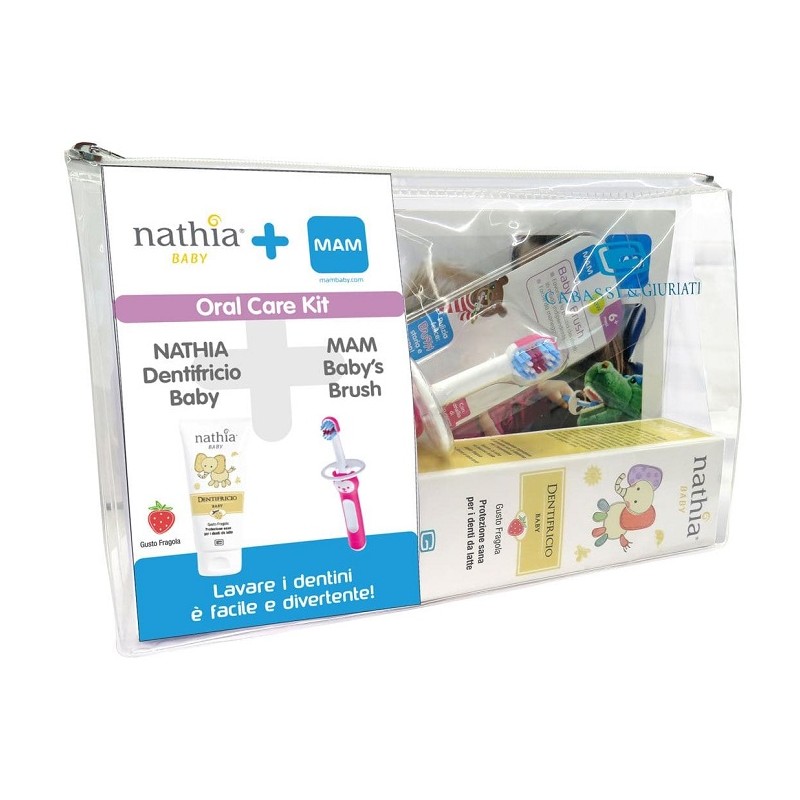 Giuriati Group Oral Care Kit Maschio 1 Dentifricio Baby Nathia 50 Ml + 1 Mam Baby's Brush - Igiene orale - 981546245 - Nutriv...