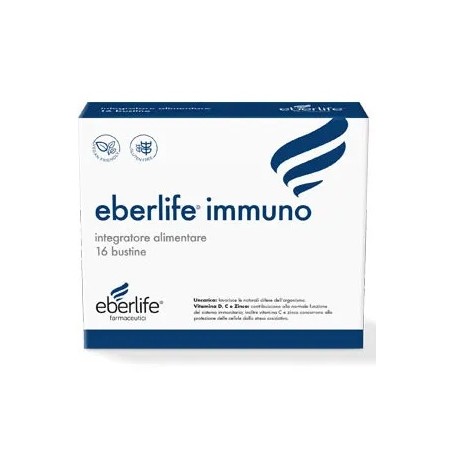 Eberlife Immuno Integratore Difese Immunitarie 16 Bustine Arancia - 1 Eberlife Immuno Integratore Difese Immunitarie 16 Bustine Arancia - 1