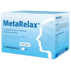 Metarelax Integratore per Stress e Stanchezza 40 Bustine - Integratori per umore, anti stress e sonno - 971064225 - Metagenic...