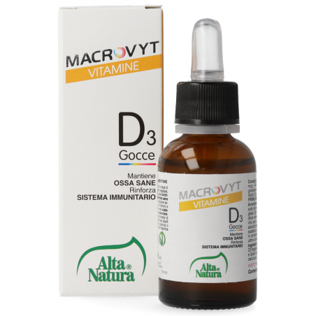 Alta Natura-inalme Macrovyt Vitamina D3 Veg Gocce 30 Ml Alta Natura - 1 Alta Natura-inalme Macrovyt Vitamina D3 Veg Gocce 30 Ml Alta Natura - 1