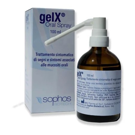 Sophos Biotech Gel Spray Orale Per Trattamento Sintomatico Segni E Sintomi Associati Alle Mucositi Orali - Labbra secche e sc...