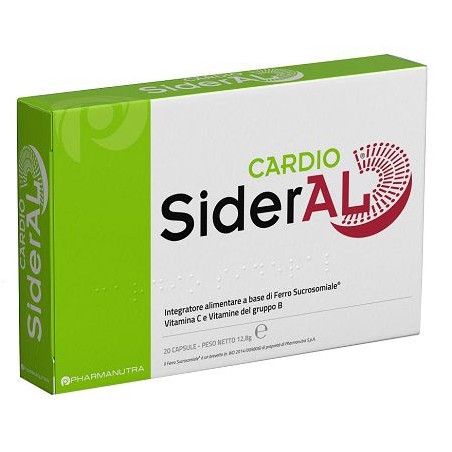 Cardio Sideral Integratore di Ferro e Vitamine 20 Capsule Sideral - 1 Cardio Sideral Integratore di Ferro e Vitamine 20 Capsule Sideral - 1