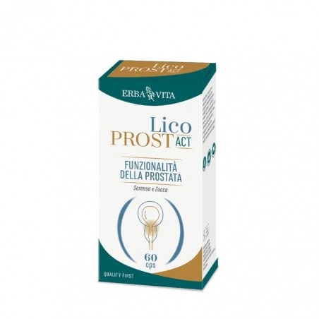 Licoprost Act Integratore per la Prostata 60 Capsule Erba Vita - 1 Licoprost Act Integratore per la Prostata 60 Capsule Erba Vita - 1
