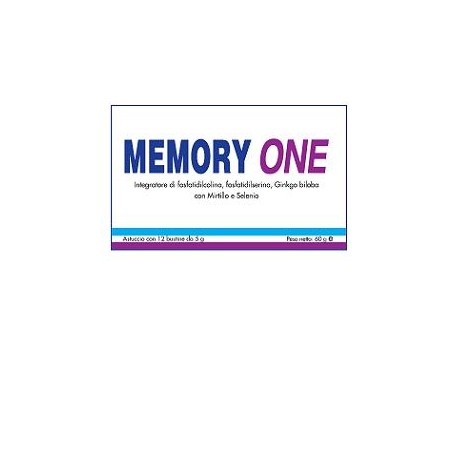 Leader Natural Pharma Memory One 12 Bustine - Integratori per concentrazione e memoria - 904923428 - Leader Natural Pharma - ...