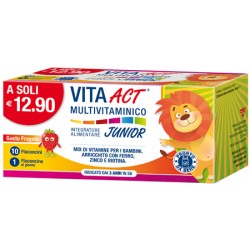 F&f Vita Act Multivitaminico Junior 10 Fiale Da 10 Ml - Integratori multivitaminici - 987390477 - F&f - € 9,15