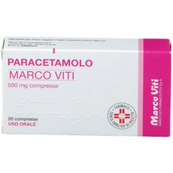 Paracetamolo Marco Viti 500mg per Febbre 20 Compresse - Farmaci per dolori muscolari e articolari - 039895014 - Marco Viti - ...